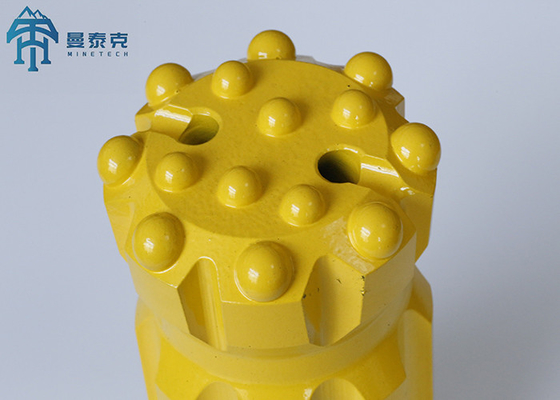 फ्लैट फेस डिज़ाइन टंगस्टन कार्बाइड बटन बिट्स T38 थ्रेडेड 64mm