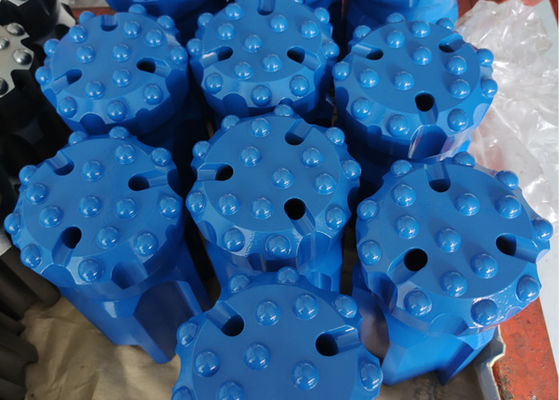 ड्रिफ्टिंग और टनलिंग रॉक ड्रिलिंग बिट बैलिस्टिक बटन 89mm T51 के साथ