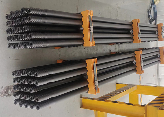 T51 MF 3660mm एक्सटेंशन थ्रेड ड्रिल रॉड टॉप हैमर रॉक ड्रिलिंग माइनिंग मशीन पार्ट्स