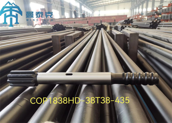 T38 Cop1838 525MM खनन हार्ड रॉक शंक एडाप्टर खनन उपकरण