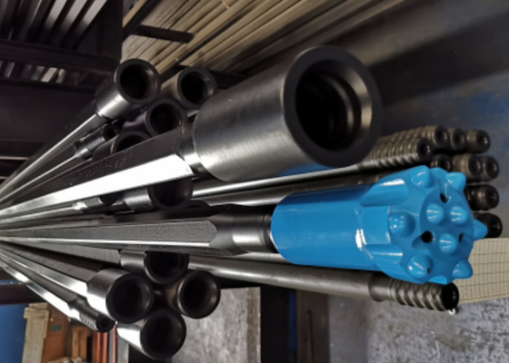 T38 स्पीड रॉड MF 3660mm थ्रेड ड्रिल रॉड हार्ड रॉक ड्रिलिंग के लिए