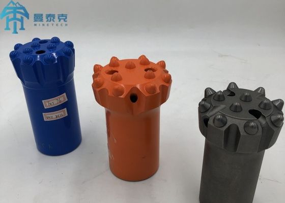 76 मिमी टी 45 थ्रेडेड बटन बिट सुरंग निर्माण और भूमिगत खनन क्षमता के साथ ओपन पिट खनन के लिए
