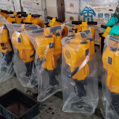 YN27C गैसोलीन रॉक ड्रिल जिसमें 32-42MM ड्रिलिंग छेद व्यास अधिकतम 6 मीटर गहराई और 27 किलोग्राम वजन अयस्क खनन के लिए