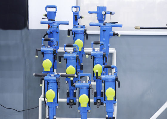 पोर्टेबल YT29A 5 मीटर ड्रिलिंग गहराई और खनन और क्वेरी के लिए 27 किलोग्राम वजन के साथ वायवीय रॉक ड्रिल