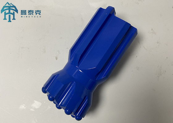 खनन उपकरण T51 152 मिमी रॉक ड्रिलिंग बिट नीला रंग बैलिस्टिक बटन