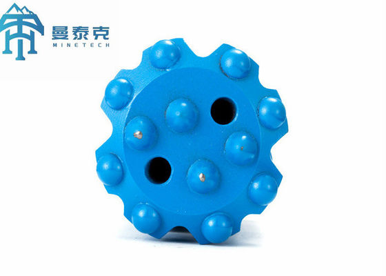 धातु विज्ञान खदान भूगर्भीय अन्वेषण और जल संरक्षण निर्माण के लिए 64 मिमी व्यास T38 धागा बटन बिट