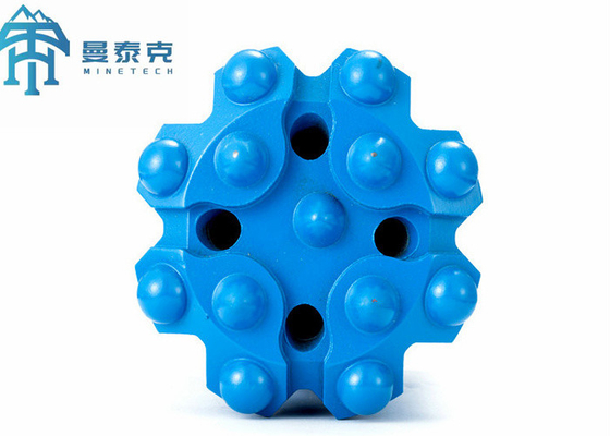 T45 89mm थ्रेड बटन बिट ड्रॉप सेंटर टॉप हैमर रॉक ड्रिलिंग