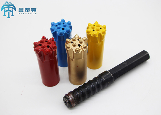 T51 89mm थ्रेड बटन बिट माइनिंग टंगस्टन कार्बाइड