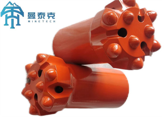 टी 45 थ्रेडेड रॉक ड्रिलिंग बिट 76 मिमी व्यास 8×12.7 बटन के साथ