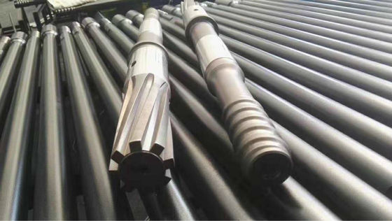 T38 COP1238 शांक एडाप्टर उच्च कार्बन स्टील सीएनसी मशीनिंग ड्रिलिंग उपकरण