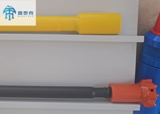 अंडरग्राउंड माइनिंग के लिए T45 एक्सटेंशन रॉक ड्रिलिंग टूल्स, 3 मीटर 6 मीटर लंबाई और 10% अधिक प्रवेश क्षमता के साथ, अलॉय स्टील 23CrNi3Mo से निर्मित