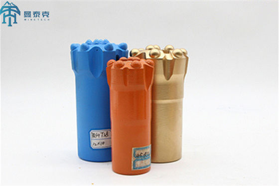 गोल्ड माइन ड्रिलिंग टूल थ्रेड बटन बिट व्यास 51 मिमी R32 गोलाकार