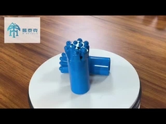 R38 76mm थ्रेड बटन ड्रिल बिट फ्लैट फेस ड्रिल बिट ड्रिलिंग रॉक के लिए