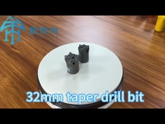 छोटे छेद ड्रिलिंग गोलाकार कार्बाइड के साथ कॉपर बटन ड्रिल बिट