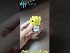 कोनिड 11° 36mm 7 बटन ड्रिलिंग बिट के साथ गैल्वेनाइज्ड